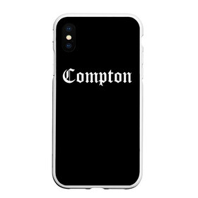 Чехол для iPhone XS Max матовый с принтом COMPTON в Петрозаводске, Силикон | Область печати: задняя сторона чехла, без боковых панелей | compton | dj yella | dr. dre | eazy e | ice cube | mc ren | n.w.a | nwa | straight outta compton | west side | западная сторона | комптон