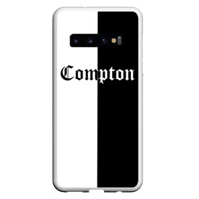 Чехол для Samsung Galaxy S10 с принтом COMPTON в Петрозаводске, Силикон | Область печати: задняя сторона чехла, без боковых панелей | compton | dj yella | dr. dre | eazy e | ice cube | mc ren | n.w.a | nwa | straight outta compton | west side | западная сторона | комптон