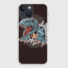 Чехол для iPhone 13 mini с принтом T Rex в Петрозаводске,  |  | art | dino | dinos | dinosaur | raptor | style | trex | velociraptor | арт | динозавр | мир юрского периода | ти рекс | ящер