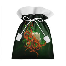 Подарочный 3D мешок с принтом Медуза в Петрозаводске, 100% полиэстер | Размер: 29*39 см | Тематика изображения на принте: art | medusa | глаза | горгона | девушка | змеи | медуза