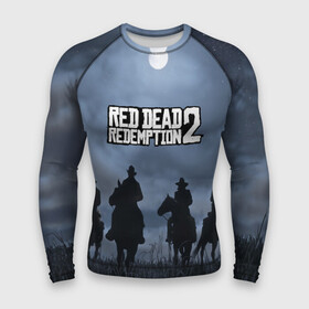 Мужской рашгард 3D с принтом RED DEAD REDEMPTION в Петрозаводске,  |  | arthur morgan | cowboy | online | red dead online | red dead redemption 2 | rockstar games | wild west | артур морган | бандит | вестерн | винтовка | дикий запад | ковбой | рокстар