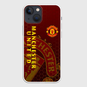 Чехол для iPhone 13 mini с принтом МАНЧЕСТЕР ЮНАЙТЕД в Петрозаводске,  |  | fc | fcmu | football | football club | manchester united | red devils | sport | красные дьяволы | манчестер юнайтед | спорт | фк | фкмю | футбол | футбольный клуб