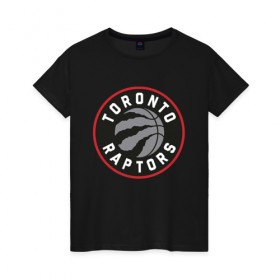 Женская футболка хлопок с принтом Toronto Raptors Logo в Петрозаводске, 100% хлопок | прямой крой, круглый вырез горловины, длина до линии бедер, слегка спущенное плечо | nba | raptors | toronto | toronto raptors | баскетбол | нба | рапторс | рэпторс | спорт | торонто | торонто рапторс | торонто рэпторс