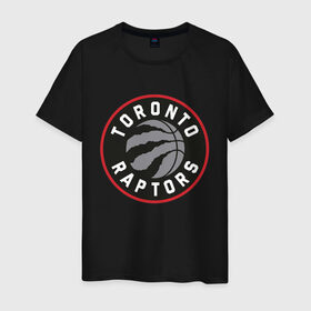 Мужская футболка хлопок с принтом Toronto Raptors Logo в Петрозаводске, 100% хлопок | прямой крой, круглый вырез горловины, длина до линии бедер, слегка спущенное плечо. | Тематика изображения на принте: nba | raptors | toronto | toronto raptors | баскетбол | нба | рапторс | рэпторс | спорт | торонто | торонто рапторс | торонто рэпторс