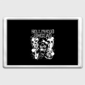 Магнит 45*70 с принтом Hollywood Undead в Петрозаводске, Пластик | Размер: 78*52 мм; Размер печати: 70*45 | charlie scene | danny | funny man | hollywood undead | hu | j dog | johnny 3 tears | голливудская нежить | голубь | голубь с гранатой | граната | ню метал | рэп метал | рэп рок