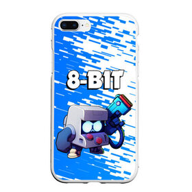 Чехол для iPhone 7Plus/8 Plus матовый с принтом BRAWL STARS 8-BIT в Петрозаводске, Силикон | Область печати: задняя сторона чехла, без боковых панелей | 8 bit | 8 бит. | 8bit | 8бит | android | brawl stars | colt | crow | games | leon | penny | poco | shelly | spike | wanted | брав | бравл старс | звезды | игры | мобильные игры | старс