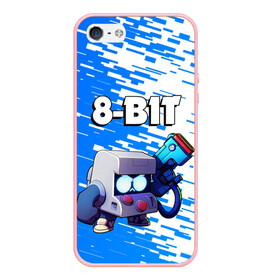 Чехол для iPhone 5/5S матовый с принтом BRAWL STARS 8-BIT в Петрозаводске, Силикон | Область печати: задняя сторона чехла, без боковых панелей | 8 bit | 8 бит. | 8bit | 8бит | android | brawl stars | colt | crow | games | leon | penny | poco | shelly | spike | wanted | брав | бравл старс | звезды | игры | мобильные игры | старс