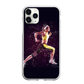 Чехол для iPhone 11 Pro Max матовый с принтом Бег фитнес спорт спортсмен в Петрозаводске, Силикон |  | бег | спорт | спортсмен | фитнес