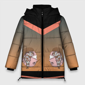 Женская зимняя куртка 3D с принтом Морти (Рико мысли) в Петрозаводске, верх — 100% полиэстер; подкладка — 100% полиэстер; утеплитель — 100% полиэстер | длина ниже бедра, силуэт Оверсайз. Есть воротник-стойка, отстегивающийся капюшон и ветрозащитная планка. 

Боковые карманы с листочкой на кнопках и внутренний карман на молнии | Тематика изображения на принте: morti | rik | rik and morti | vdchukel | морти | мультсериал rik and morti | рик | рик и морти | сериал рик и морти