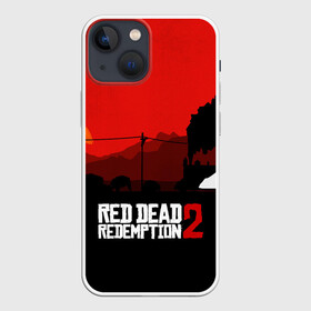 Чехол для iPhone 13 mini с принтом RDR 2 в Петрозаводске,  |  | arthur morgan | cowboy | online | red dead online | red dead redemption 2 | rockstar games | wild west | артур морган | бандит | вестерн | винтовка | дикий запад | ковбой | рокстар