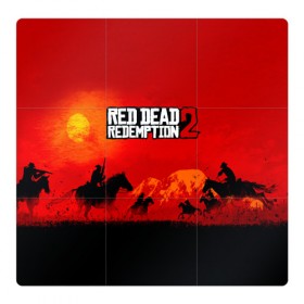 Магнитный плакат 3Х3 с принтом RDR 2 в Петрозаводске, Полимерный материал с магнитным слоем | 9 деталей размером 9*9 см | Тематика изображения на принте: arthur morgan | cowboy | online | red dead online | red dead redemption 2 | rockstar games | wild west | артур морган | бандит | вестерн | винтовка | дикий запад | ковбой | рокстар