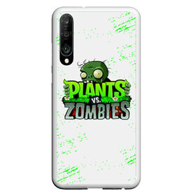 Чехол для Honor P30 с принтом Plants vs Zombies в Петрозаводске, Силикон | Область печати: задняя сторона чехла, без боковых панелей | plants vs. zombies | зомби | игра | компьютерная игра | против | растения | растения против зомби