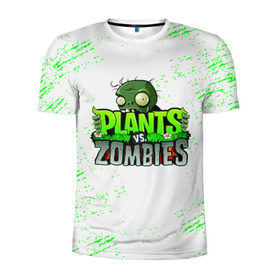 Мужская футболка 3D спортивная с принтом Plants vs. Zombies в Петрозаводске, 100% полиэстер с улучшенными характеристиками | приталенный силуэт, круглая горловина, широкие плечи, сужается к линии бедра | plants vs. zombies | зомби | игра | компьютерная игра | против | растения | растения против зомби