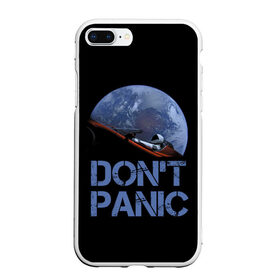 Чехол для iPhone 7Plus/8 Plus матовый с принтом Dont Panic в Петрозаводске, Силикон | Область печати: задняя сторона чехла, без боковых панелей | 2022 | cat | elon | galaxy | mars | moon | musk | nasa | space | spacex | tesla | вселенная | галактика | звезды | илон | космонавт | космос | луна | марс | маск | наса | скафандр | тесла