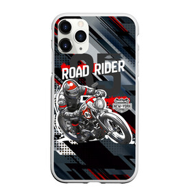 Чехол для iPhone 11 Pro Max матовый с принтом Road Rider Мотоциклист в Петрозаводске, Силикон |  | moto | motobike | road rider | гонка | гонщик | мото | мотоцикл | мотоциклист
