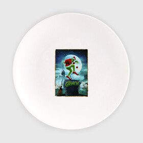 Тарелка с принтом Гринч Похититель Рождества в Петрозаводске, фарфор | диаметр - 210 мм
диаметр для нанесения принта - 120 мм | Тематика изображения на принте: grinch | новый год | рождество