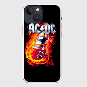 Чехол для iPhone 13 mini с принтом AC DC в Петрозаводске,  |  | ac dc | acdc | acdc ас дс | австралийская | ангус янг | асдс | блюз | группа | крис слэйд | метал | молния | музыка | певцы | рок | рок н ролл | стиви янг | хард | хардрок | эксл роуз