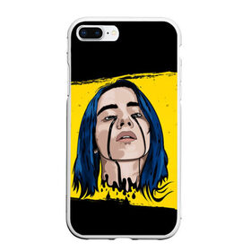 Чехол для iPhone 7Plus/8 Plus матовый с принтом BILLIE EILISH в Петрозаводске, Силикон | Область печати: задняя сторона чехла, без боковых панелей | bad guy | billie | eilish | ocean eyes | айлиш | билли | девушка | певица | эйлиш