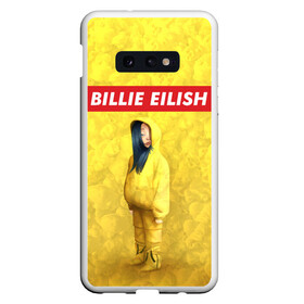 Чехол для Samsung S10E с принтом BILLIE EILISH Yellow в Петрозаводске, Силикон | Область печати: задняя сторона чехла, без боковых панелей | Тематика изображения на принте: 