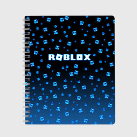 Тетрадь с принтом Roblox X Marshmello в Петрозаводске, 100% бумага | 48 листов, плотность листов — 60 г/м2, плотность картонной обложки — 250 г/м2. Листы скреплены сбоку удобной пружинной спиралью. Уголки страниц и обложки скругленные. Цвет линий — светло-серый
 | Тематика изображения на принте: marshmello | roblox | roblox x marshmello | roblox скачать | игра роблокс | роблокс | роблокс играть | роблокс симулятор | скачать роблокс