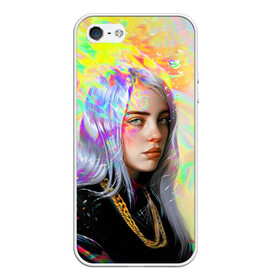 Чехол для iPhone 5/5S матовый с принтом BILLIE EILISH в Петрозаводске, Силикон | Область печати: задняя сторона чехла, без боковых панелей | bad guy | billie | eilish | ocean eyes | айлиш | билли | девушка | певица | эйлиш