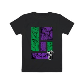 Детская футболка хлопок с принтом Joker emotions в Петрозаводске, 100% хлопок | круглый вырез горловины, полуприлегающий силуэт, длина до линии бедер | batman | dc | dc джокер | detective comics | harley | joker | the joker | бетмен | джокер | злодей | харли