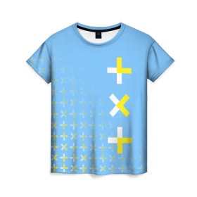 Женская футболка 3D с принтом TXT в Петрозаводске, 100% полиэфир ( синтетическое хлопкоподобное полотно) | прямой крой, круглый вырез горловины, длина до линии бедер | beomgyu | huening kai | k pop | soobin | taehyun | tomorrow x together | txt | yeonjun | к поп