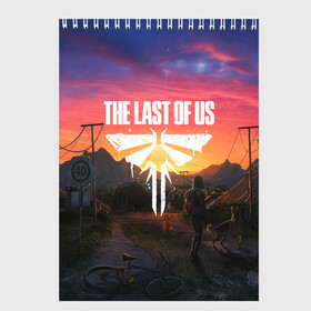 Скетчбук с принтом THE LAST OF US в Петрозаводске, 100% бумага
 | 48 листов, плотность листов — 100 г/м2, плотность картонной обложки — 250 г/м2. Листы скреплены сверху удобной пружинной спиралью | cicadas | fireflies | naughty dog | the last of us | the last of us part 2 | джоэл | последние из нас | цикады | элли