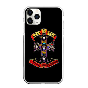 Чехол для iPhone 11 Pro Max матовый с принтом Guns n roses + Спина в Петрозаводске, Силикон |  | Тематика изображения на принте: axl rose | geffen records | gnr | guns | rock | roses | slash | гансы | пистолеты | розы | рок | слеш | эксл роуз