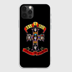 Чехол для iPhone 12 Pro Max с принтом Guns n roses + Спина в Петрозаводске, Силикон |  | Тематика изображения на принте: axl rose | geffen records | gnr | guns | rock | roses | slash | гансы | пистолеты | розы | рок | слеш | эксл роуз