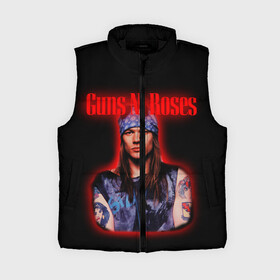 Женский жилет утепленный 3D с принтом Guns n roses + Спина в Петрозаводске,  |  | Тематика изображения на принте: axl rose | geffen records | gnr | guns | rock | roses | slash | гансы | пистолеты | розы | рок | слеш | эксл роуз