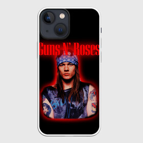 Чехол для iPhone 13 mini с принтом Guns n roses + Спина в Петрозаводске,  |  | Тематика изображения на принте: axl rose | geffen records | gnr | guns | rock | roses | slash | гансы | пистолеты | розы | рок | слеш | эксл роуз