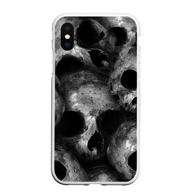 Чехол для iPhone XS Max матовый с принтом Черепа в Петрозаводске, Силикон | Область печати: задняя сторона чехла, без боковых панелей | Тематика изображения на принте: skull | гот | готика | кости | костлявые | костлявый | неживое | неживой | неживые | нежить | скелет | скелетон | скелетоны | скелеты | череп | черепа | черепки | черепком | черепок | черепом | черепы