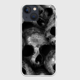 Чехол для iPhone 13 mini с принтом Черепа в Петрозаводске,  |  | skull | гот | готика | кости | костлявые | костлявый | неживое | неживой | неживые | нежить | скелет | скелетон | скелетоны | скелеты | череп | черепа | черепки | черепком | черепок | черепом | черепы