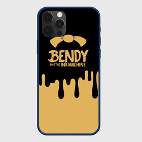 Чехол для iPhone 12 Pro с принтом Bendy And The Ink Machine в Петрозаводске, силикон | область печати: задняя сторона чехла, без боковых панелей | bendy | bendy and the ink machine | бенди | бени | бенни | детская | детям | игра | капли | компьютерная игра | краска | машина | подтеки | розовая | ужастик