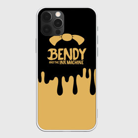 Чехол для iPhone 12 Pro Max с принтом Bendy And The Ink Machine в Петрозаводске, Силикон |  | bendy | bendy and the ink machine | бенди | бени | бенни | детская | детям | игра | капли | компьютерная игра | краска | машина | подтеки | розовая | ужастик