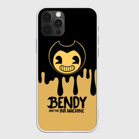 Чехол для iPhone 12 Pro Max с принтом Bendy And The Ink Machine в Петрозаводске, Силикон |  | bendy | bendy and the ink machine | бенди | бени | бенни | детская | детям | игра | капли | компьютерная игра | краска | машина | подтеки | розовая | ужастик