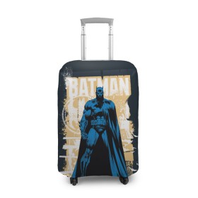 Чехол для чемодана 3D с принтом Batman в Петрозаводске, 86% полиэфир, 14% спандекс | двустороннее нанесение принта, прорези для ручек и колес | bat man | batman | batman comics | caped crusader | dark knight | shtatbat | бетмен | брюс уэйн | бэт мен | бэтмен | тёмный рыцарь