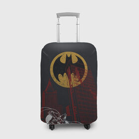 Чехол для чемодана 3D с принтом Batman в Петрозаводске, 86% полиэфир, 14% спандекс | двустороннее нанесение принта, прорези для ручек и колес | bat man | batman | batman comics | caped crusader | dark knight | shtatbat | бетмен | брюс уэйн | бэт мен | бэтмен | тёмный рыцарь
