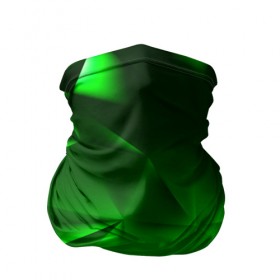 Бандана-труба 3D с принтом GREEN GEOMETRY в Петрозаводске, 100% полиэстер, ткань с особыми свойствами — Activecool | плотность 150‒180 г/м2; хорошо тянется, но сохраняет форму | 