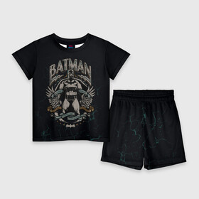 Детский костюм с шортами 3D с принтом Batman в Петрозаводске,  |  | Тематика изображения на принте: bat man | batman | batman comics | caped crusader | comics | dark knight | shtatbat | бетмен | брюс уэйн | бэт мен | бэтмен | тёмный рыцарь