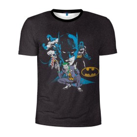 Мужская футболка 3D спортивная с принтом Batman classic в Петрозаводске, 100% полиэстер с улучшенными характеристиками | приталенный силуэт, круглая горловина, широкие плечи, сужается к линии бедра | bat man | batman | batman comics | caped crusader | comics | dark knight | shtatbat | бетмен | брюс уэйн | бэт мен | бэтмен | тёмный рыцарь
