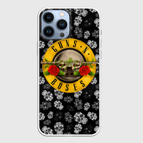 Чехол для iPhone 13 Pro Max с принтом Guns n roses в Петрозаводске,  |  | Тематика изображения на принте: axl rose | geffen records | gnr | guns | rock | roses | slash | гансы | пистолеты | розы | рок | слеш | эксл роуз