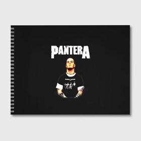 Альбом для рисования с принтом Pantera в Петрозаводске, 100% бумага
 | матовая бумага, плотность 200 мг. | american | anselmo | havy metal | pantera | philip anselmo | trash metal | ансельмо | пантера | фил ансельмо