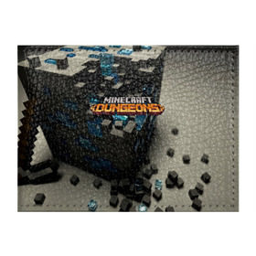 Обложка для студенческого билета с принтом Minecraft Dungeons в Петрозаводске, натуральная кожа | Размер: 11*8 см; Печать на всей внешней стороне | Тематика изображения на принте: craft | creeper | dungeon | dungeons | earth | game | logo | mine | minecraft | minecraft dungeons | mobile | online | земля | игра | крипер | лого | майкрафт | майнкрафт | мобайл | онлайн | подземелье