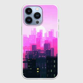Чехол для iPhone 13 Pro с принтом CITY в Петрозаводске,  |  | Тематика изображения на принте: bright | colorful | neon | retro | urban | vintage | винтаж | город | неон | ретро | ретро неон