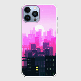Чехол для iPhone 13 Pro Max с принтом CITY в Петрозаводске,  |  | Тематика изображения на принте: bright | colorful | neon | retro | urban | vintage | винтаж | город | неон | ретро | ретро неон