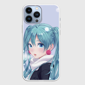 Чехол для iPhone 13 Pro Max с принтом Hatsune Miku. Winter в Петрозаводске,  |  | anime | aquamarin | aquamarine | everlasting | hatsune | j pop | miku | projectdiva | singer | snow | summer | vocaloid | аквамарин | аниме | вокалоид | мику | певица | хацуне | хацунэ