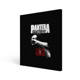Холст квадратный с принтом Pantera в Петрозаводске, 100% ПВХ |  | american | anselmo | havy metal | pantera | philip anselmo | trash metal | ансельмо | пантера | фил ансельмо