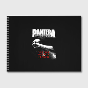 Альбом для рисования с принтом Pantera в Петрозаводске, 100% бумага
 | матовая бумага, плотность 200 мг. | american | anselmo | havy metal | pantera | philip anselmo | trash metal | ансельмо | пантера | фил ансельмо